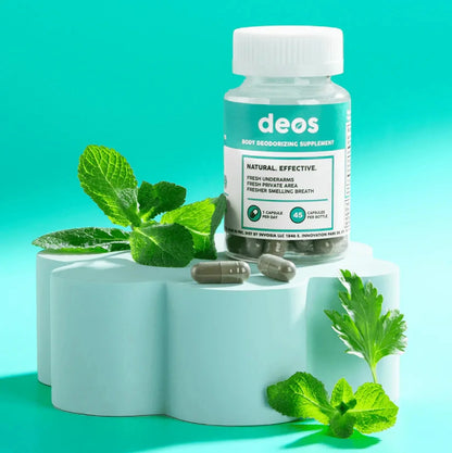 Suplemento Desodorante Natural DEOS™ | Elimina el mal olor corporal desde la raiz