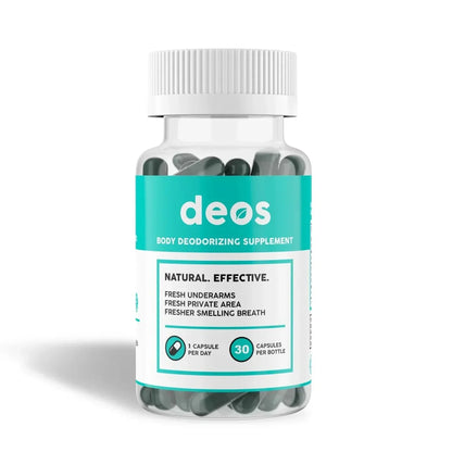 Suplemento Desodorante Natural DEOS™ | Elimina el mal olor corporal desde la raiz
